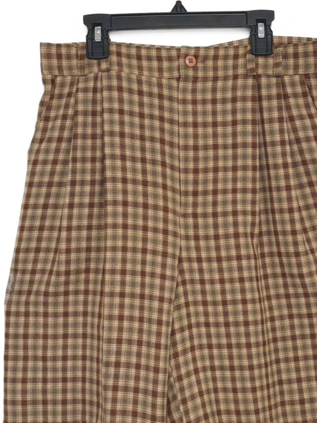 SHORT VINTAGE CUADRICULADO TIRO ALTO
