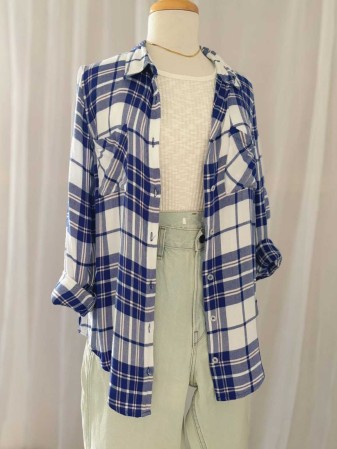 BLUSA CUADROS AZUL