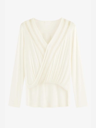 BLUSA BLANCA CUELLO V