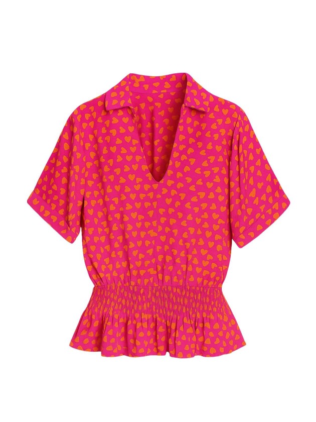 BLUSA ESTAMPADA DE CORAZONES