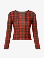 BLUSA CUADROS MESH