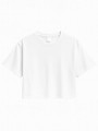 CAMISETA CROPPED OVERSIZED BLANCA