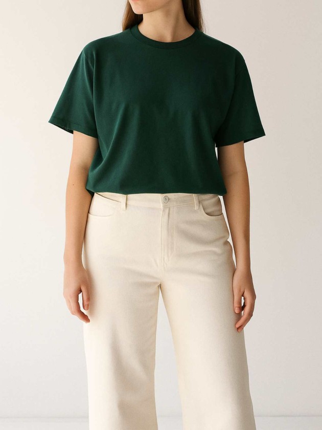 CAMISETA BASICA VERDE MALE