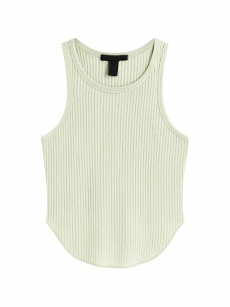 CROP TOP BASICO TEJIDO SOFT GREEN