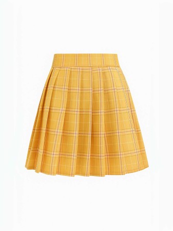 FALDA CON PALETONES Y CUADROS