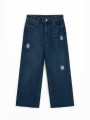 JEANS CROPPED WIDE LEG ROTO