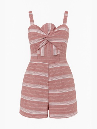 ROMPER ALGODON RAYADO SOFT RED