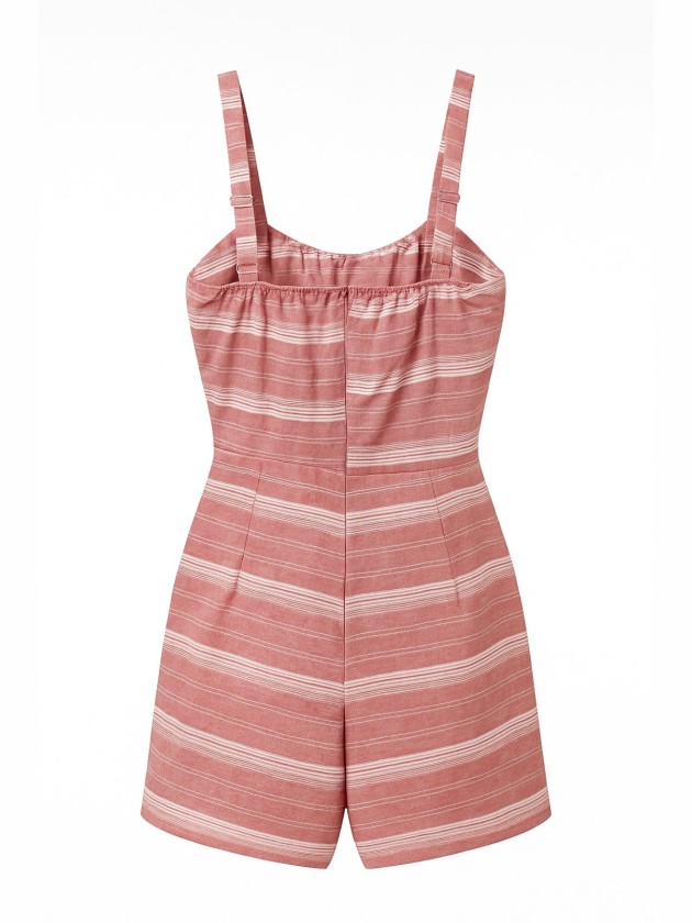 ROMPER ALGODON RAYADO SOFT RED