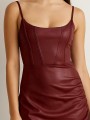 VESTIDO CORSET OCRE CHERRY